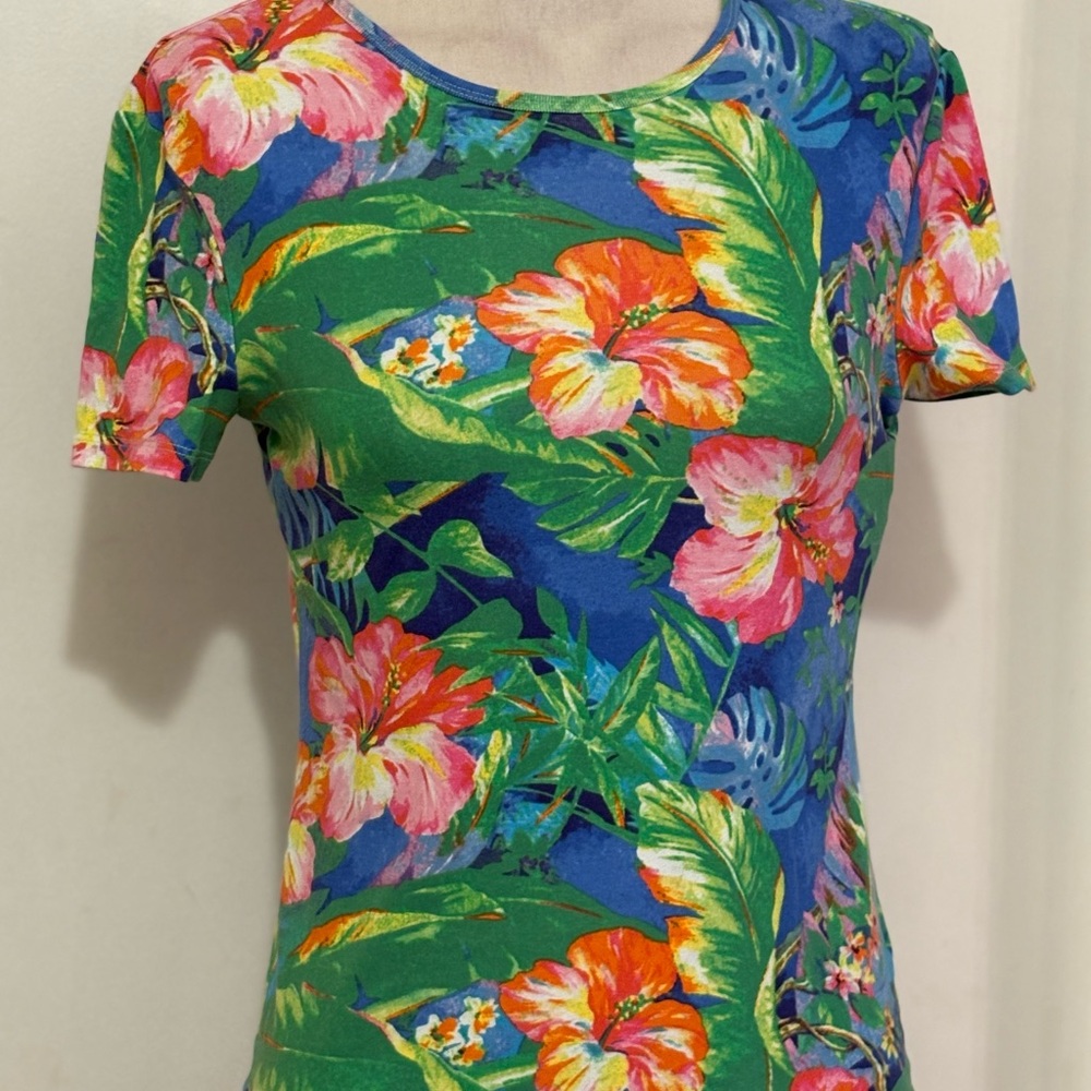 Ralph Lauren Floral Print Women's Top sz S  7/19/26